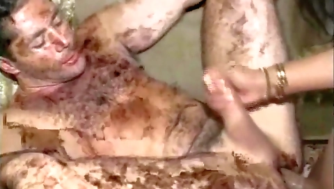 Shemale sex with a hungry guy and he is playing with her