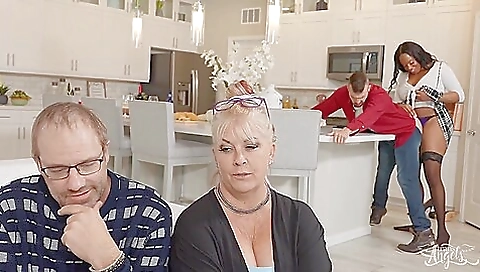 Ebony whore gets a facial in a black ass-fucking scene