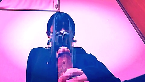 Japanese girl takes a facial to make a cross-dressed porn video