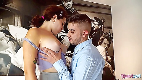 Busty slut with a big ass gets her tight hole fucked hard