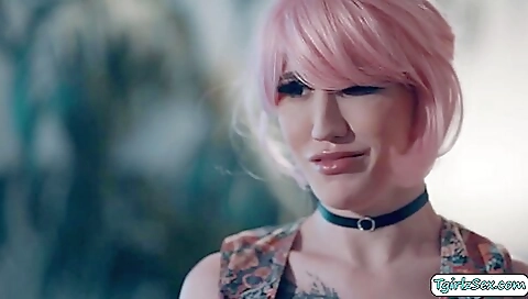 Busty red-haired whore with a sexy ass is anal with her lover