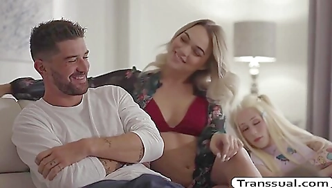 Horny shemale gets her tight ass fucked in the most hardcore way