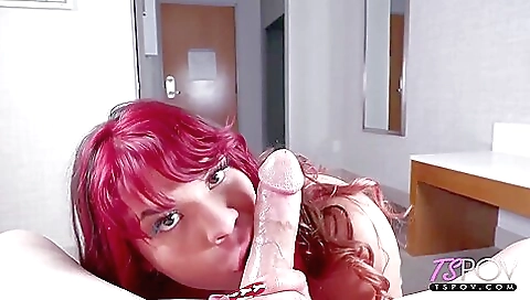 Teen hottie with a sexy body is fucking hard in her mouth