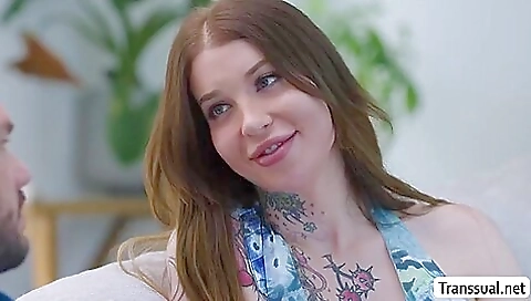 Guy fucks his shemale asshole until my tight hole gets cummed