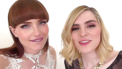 Hot brunette is analized by a blonde and a brunette