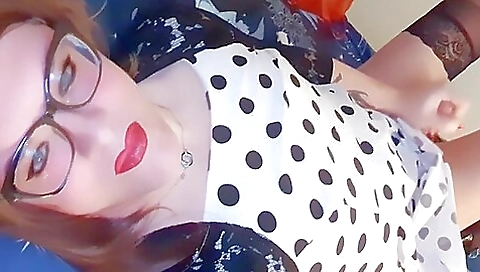 Sexy brunette princess masturbates with her lover's big cock