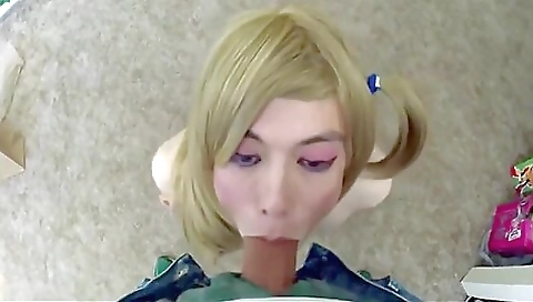 amateur blonde slut fucks a guy in doggy and cowgirl position