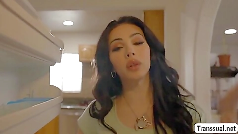 A big tits brunette milf gets ass and pussy fucked